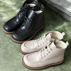 Women S Leather Winter Boots Handmade Anatomical Ankle