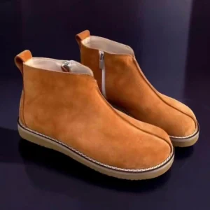 Fur Lined Winter Leather Boots For Women Orthopedic